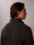 Black Cotton Terry Quarter Zip Sweatshirt  Men