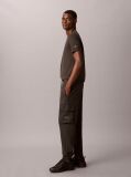 Black Cotton Terry Cargo Joggers  Men