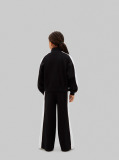 Black Monologo Track Top And Joggers Set  Girls
