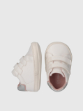 White Baby Low Cut Velcro Sneakers  Girls