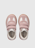 White Kids Low Cut Velcro Sneakers  Girls