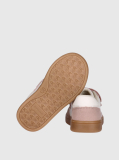 White Kids Low Cut Velcro Sneakers  Girls