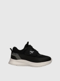 Black Low Cut Velcro Sneakers  Kids Unisex