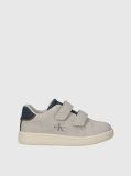 White Kids Low Cut Velcro Sneakers  Kids Unisex