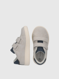 White Kids Low Cut Velcro Sneakers  Kids Unisex