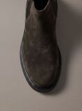 Grey Suede Lug Chelsea Boots  Men