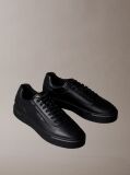 Black Premier - Leather Signature Trainers  Men