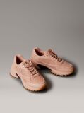 Pink Leather and Breathable Mesh Trainers  Women