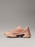 Pink Leather and Breathable Mesh Trainers  Women