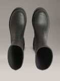 Black Waterproof Flexible Lug Sole Rainboots  Women