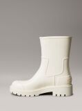 Beige Waterproof Flexible Lug Sole Rainboots  Women