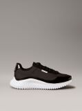 Black Mirrored Silver Tab Ultralight Trainers  Women