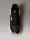 Black Mirrored Silver Tab Ultralight Trainers  Women