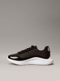 Black Mirrored Silver Tab Ultralight Trainers  Women