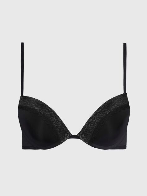 Black Plunge Push-Up Bra - Flirty  Women