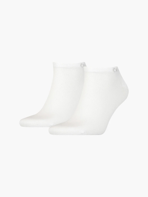 White Calvin Klein Casual Men's Sneaker Socks 2 pack  Men