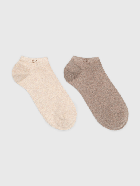 Brown Calvin Klein Casual Men's Sneaker Socks 2 pack  Men
