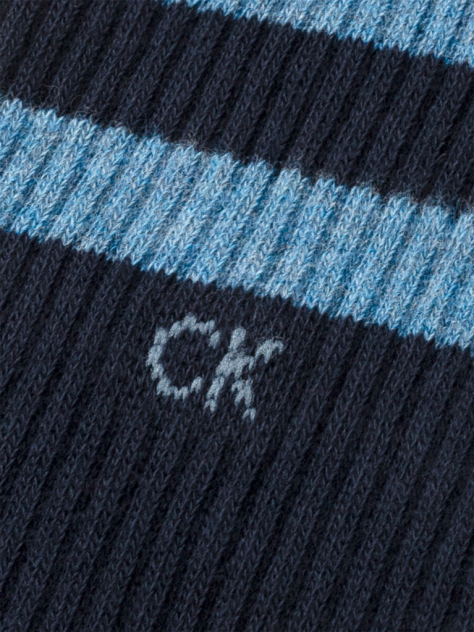 Blue 2 Pack Crew Socks  Men