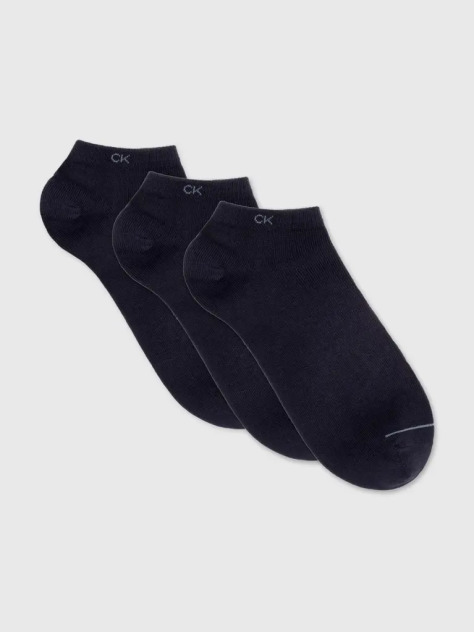 Blue 3 Pack Men Sneaker Socks  Men