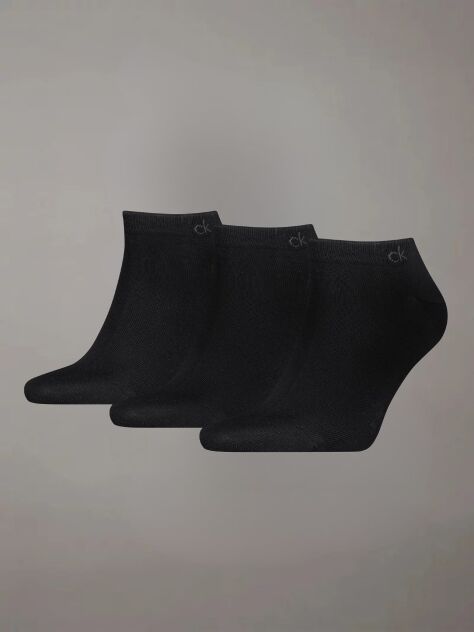 Black 3 Pack Sneaker Socks  Men