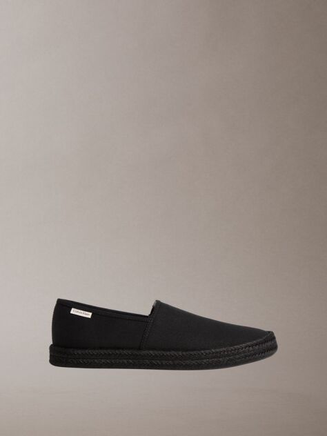 Black Javi - Cotton Canvas Espadrilles  Men