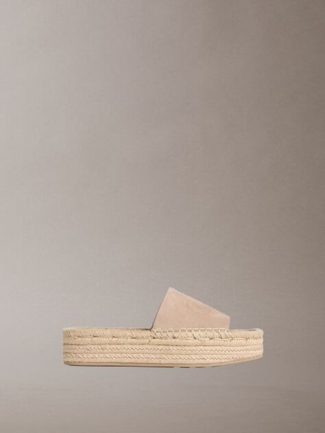 Beige Ebeth - Platform Espadrille Sliders  Women
