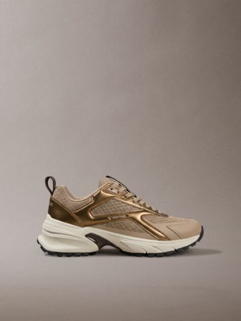 Brown Mesh Hike Runner Hybrid Sneakers  Women