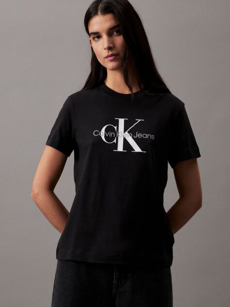 Black Monogram T-Shirt  Women