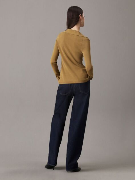 Green Slim Stretch Knit Cardigan  Women