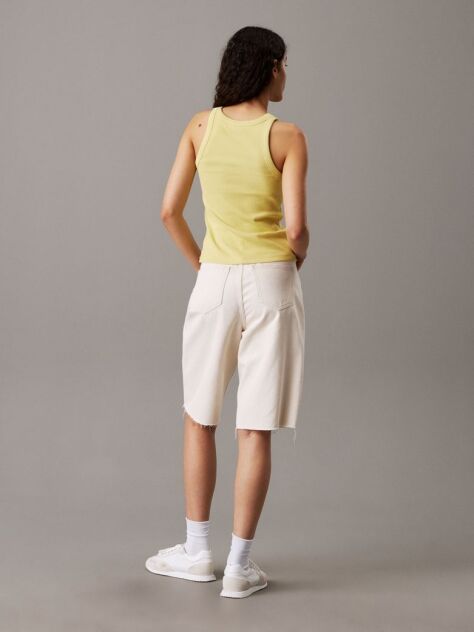 Denim Relaxed Denim Bermuda Shorts  Women