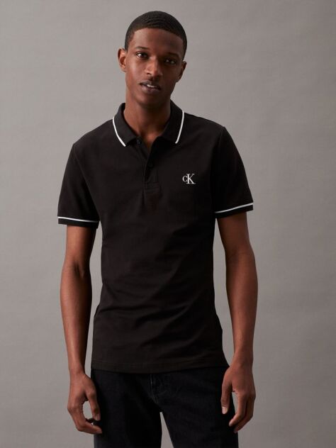 Black Slim Polo Shirt  Men