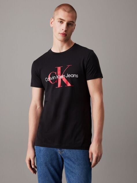 Black Monogram Slim T-Shirt  Men
