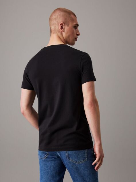 Black Monogram Slim T-Shirt  Men
