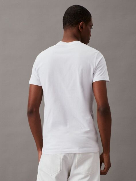 White Monogram Slim T-Shirt  Men