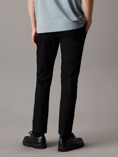 Black Tapered Chino Trousers  Men