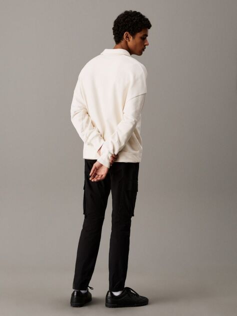 Black Skinny Ripstop Cargo Pants  Men