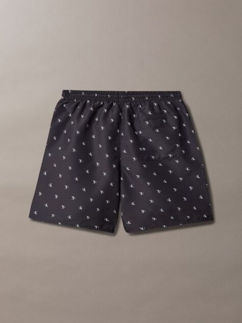 Black Boys Swim Shorts - CK Monogram  Boys