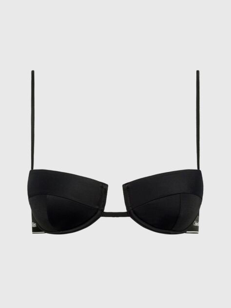 Black Balconette Bikini Top - CK Meta Legacy  Women