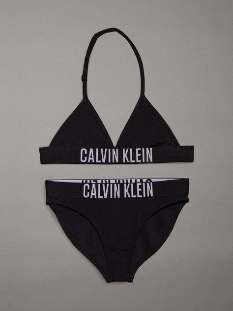 Black Girls Triangle Bikini Set - Intense Power  Girls