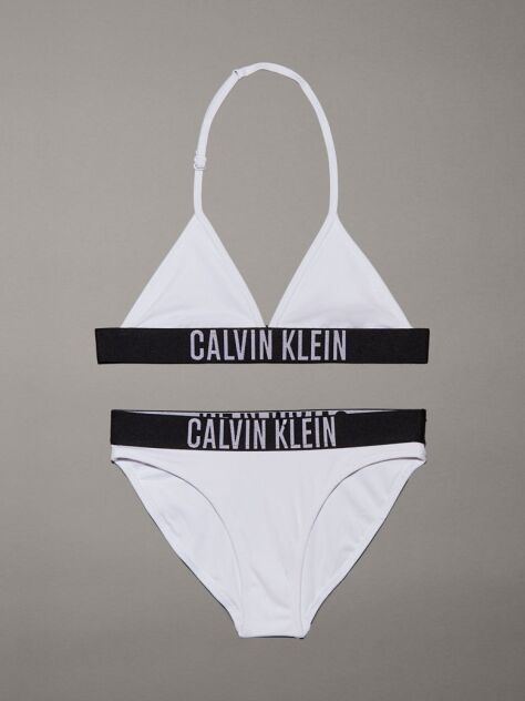 White Girls Triangle Bikini Set - Intense Power  Girls