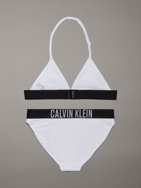 White Girls Triangle Bikini Set - Intense Power  Girls