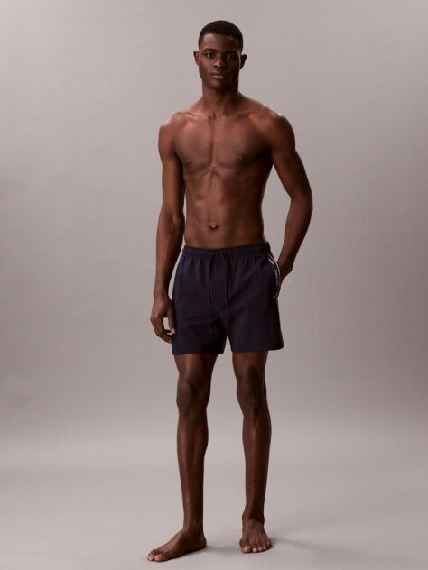 Black Core Solid Swim Shorts  Men