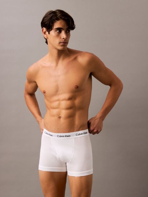 Multi 3 Pack Relaxed Dart Trunks - Icon Cotton Stretch  Men