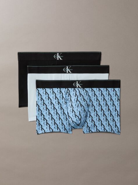 Multi Graphic Monogram Cotton Stretch Trunks  Men