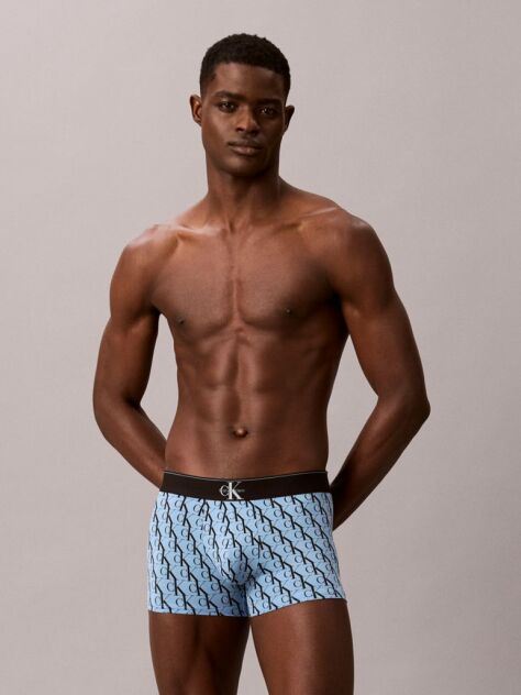 Multi Graphic Monogram Cotton Stretch Trunks  Men