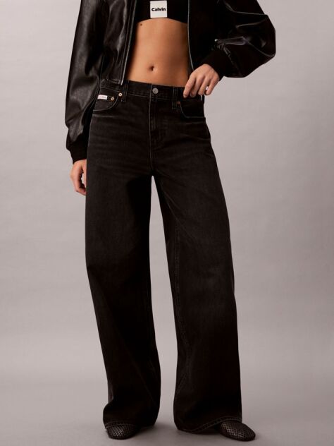 Black Wide Leg Jeans  Women