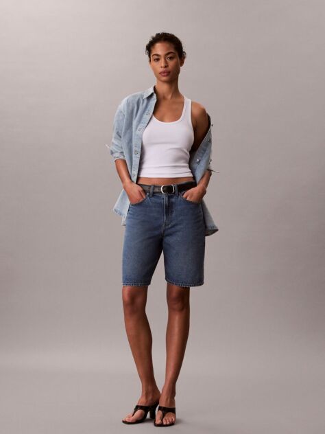 Denim Denim Bermuda Shorts  Women