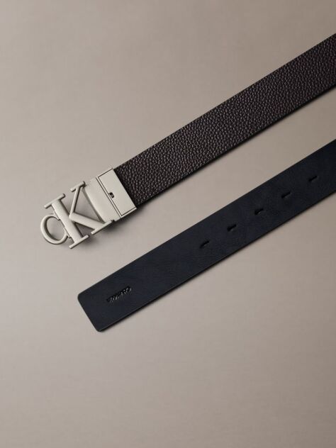 Multi Tumbled Leather Buckle Belt    Men