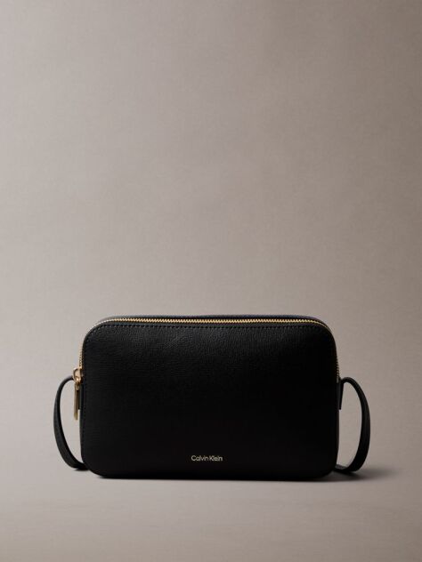 Black Foil Logo Camera Bag  Women