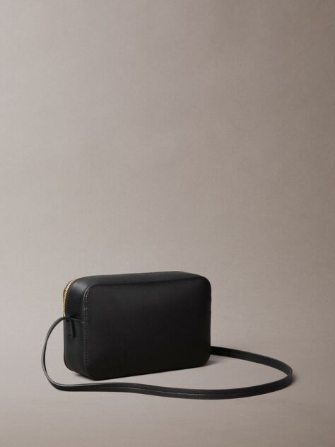 Black Foil Logo Camera Bag  Women